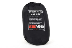 BlackWolf Fitted Mat Sheet Double Sleeping Mats Black Marle / Queen
