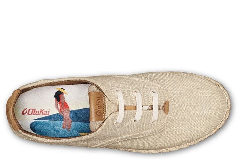 OluKai Women's Kaula Pa‘a Lī Espadrilles Shoes Lace-up