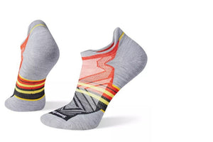 Smartwool Run Targeted Cushion Low Ankle Pattern Socks Socks Tandoori Orange