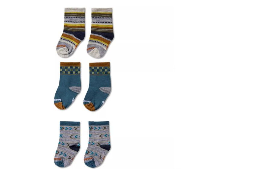 Smartwool Toddler Trio Socks Socks Light Grey / 12-24MT