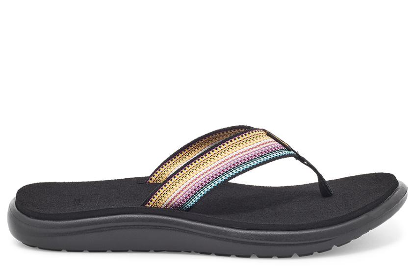 Teva Women's Voya Flip Flop Sandal Antiguous Black Multi / US7 | EU38 | UK5 | 24CM