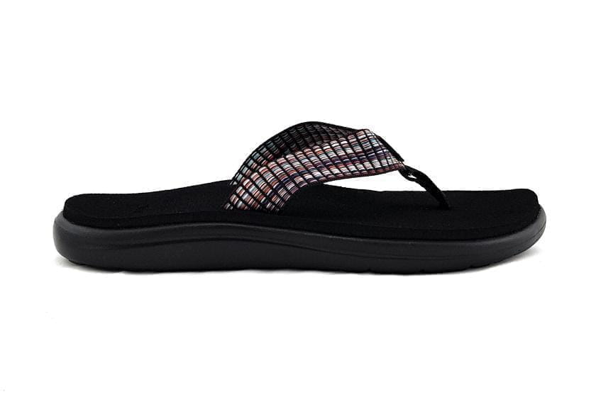 Teva Women&#39;s Voya Flip Flop Sandal Bar Street Multi Black / US7 | EU38 | UK5 | 24CM