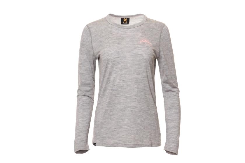 XTM Women's Adventure 170 Merino Long Sleeve Shirt Clothing Light Grey Marle / 8
