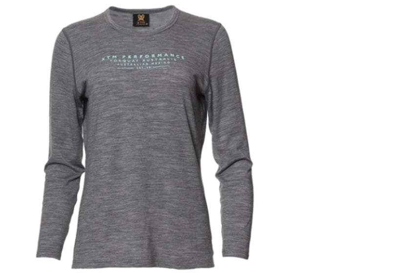 XTM Women's Adventure 170 Merino Long Sleeve Shirt Clothing Mid Grey Marle / 8